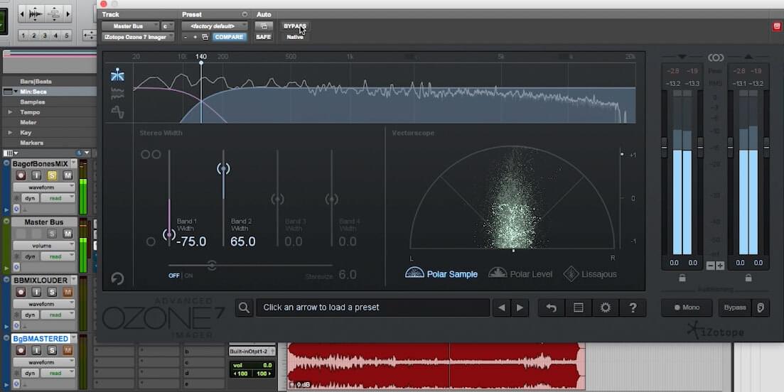 iZotope Ozone in Pro Tools for mastering