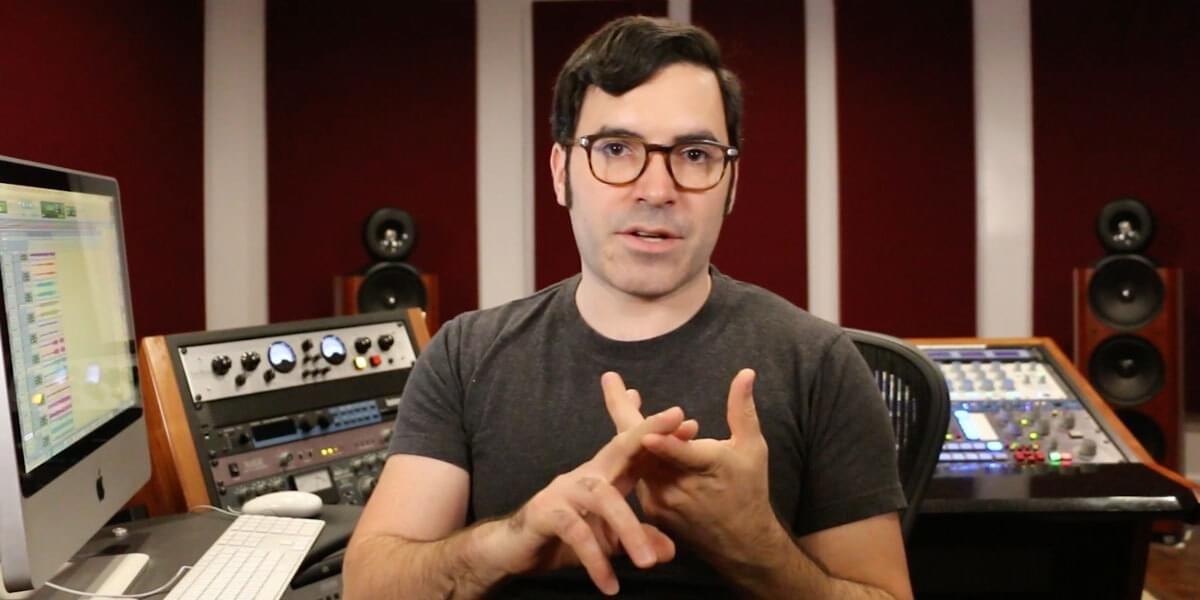 Justin Colletti in the studio teaching