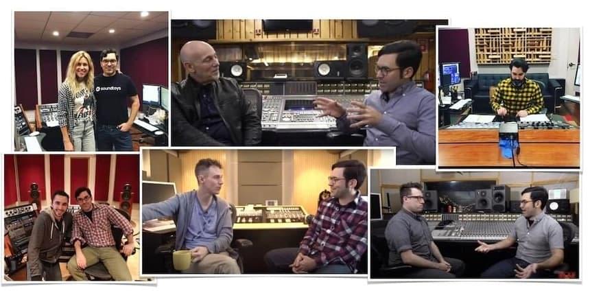 Justin Colletti in the studio